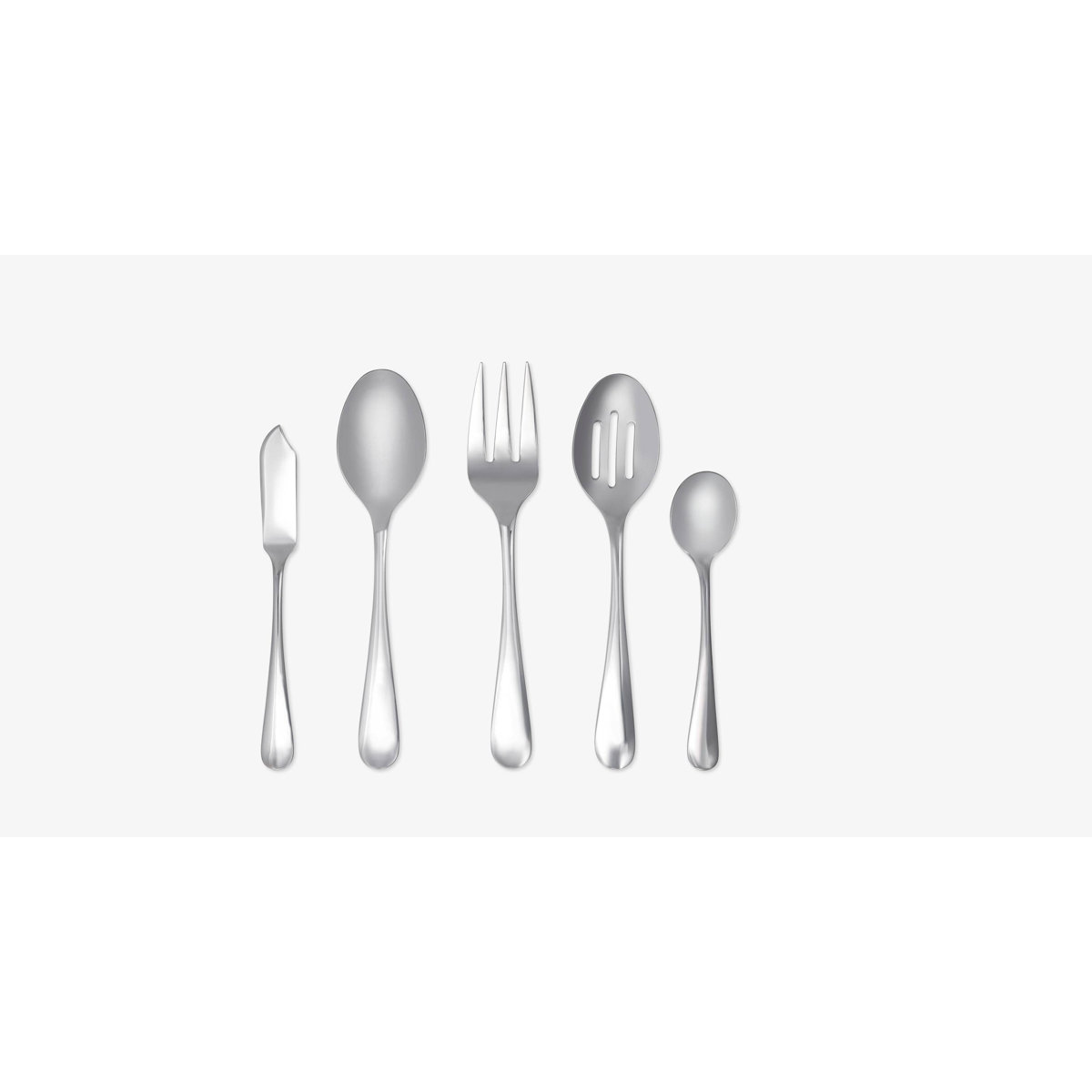 Cambridge Silversmiths Rhiannon Set Posate 45 Pezzi In Acciaio Satinato, Per 8 Persone Con 5 Pezzi Da Portata - 5